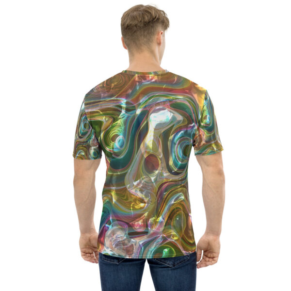 Men's t-shirt-abstract-multi-color-shirtyshirto-206 - Image 2