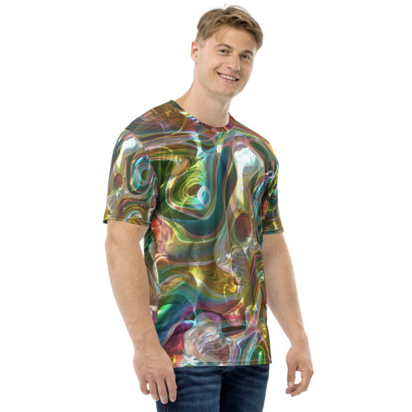 Men's t-shirt-abstract-multi-color-shirtyshirto-206 - Image 4