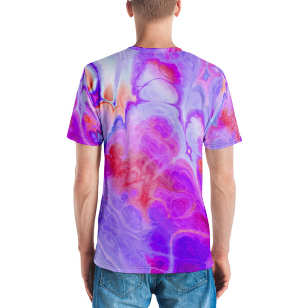 Men's t-shirt-funky-marble-colorful-pattern-shirtyshirto-6 - Image 2