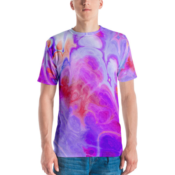 Men's t-shirt-funky-marble-colorful-pattern-shirtyshirto-6