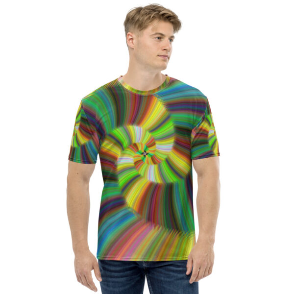 Men's t-shirt-abstract-pattern-spiral-swirl-twirl-colorful-shirtyshirto