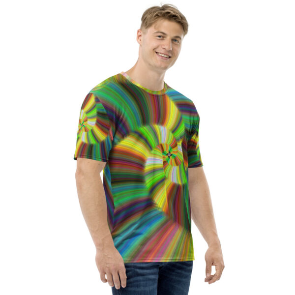 Men's t-shirt-abstract-pattern-spiral-swirl-twirl-colorful-shirtyshirto - Image 4