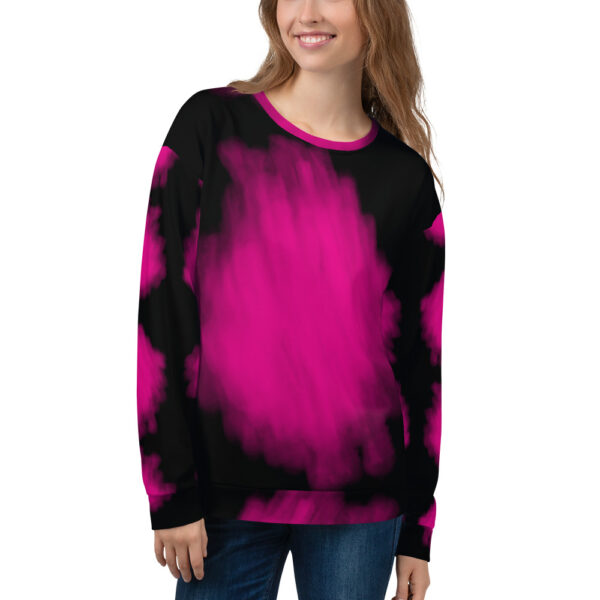 Unisex Sweatshirt-water-color-pink-splash-shirtyshirto