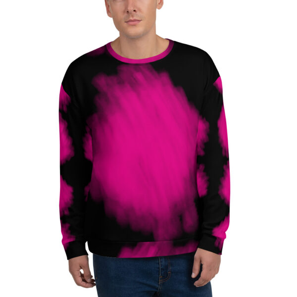 Unisex Sweatshirt-water-color-pink-splash-shirtyshirto - Image 5