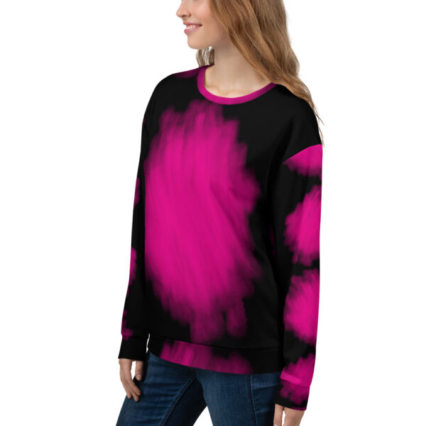 Unisex Sweatshirt-water-color-pink-splash-shirtyshirto - Image 4