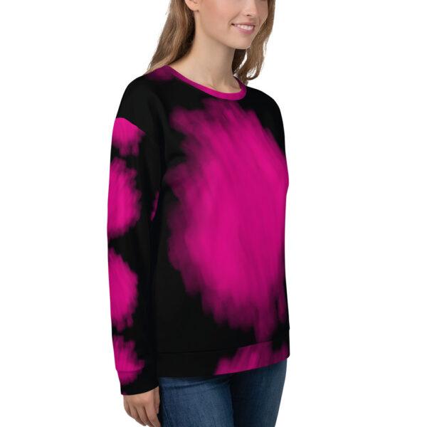 Unisex Sweatshirt-water-color-pink-splash-shirtyshirto - Image 3